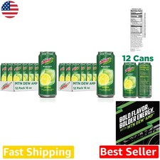 AMP Energy Drink  24pk 16oz Cans - Caffeine B Vitamins Bold Citrus Boost picture