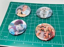 Custom pins 2.25” round pins personalized to your request. picture