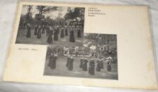 Auburndale MA Massachusetts Lasell Seminary Women Doing Military Drill Postcard picture