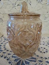 Rindskopf Illinois Daisy Carnival Glass Biscuit Cookie Jar picture