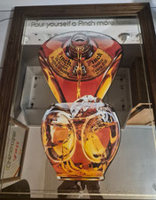 Vintage Pinch Scotch Whisky Advertising Mirror 24x18 Wood Frame Bar Sign picture
