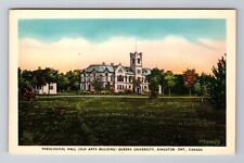 Kingston Ontario-Canada, Theological Hall, Antique, Vintage Souvenir Postcard picture