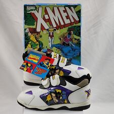 Vtg X-Men Wolverine Mutant Gear Youth Size 2 Shoes Sneakers Marvel Comics 1993 picture