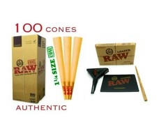 RAW 1 1/4 size pre rolled cone AHTHENTIC + raw 1/4 size cone loader picture