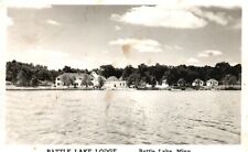 Vintage Postcard 1949 Battle Lake Lodge Inn Hotel Rooms Battle Lake Minnesota MN picture