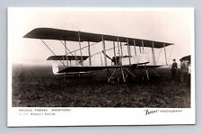 RPPC RFC Maurice Farman Shorthorn Recon Biplane FLIGHT Photograph Postcard picture