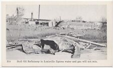 1937 Stoll Oil Refinery Flood Aftermath Louisville Kentucky Lithograph Postcard picture