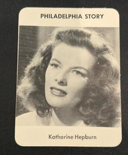 1974 Research Games Movie Star katharine hepburn  philadelphia story  Card EX-MT picture