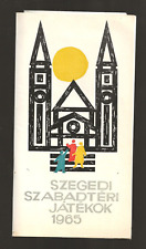 RARE 1965 SZEGEDI SZABADTERI JATEKOK POLISH THEATRE PROGRAM, LOT AIRLINES, NICE picture