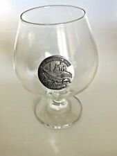 NEW Washington DC US Capitol White House Glass Brandy Snifter Pewter Medallion  picture