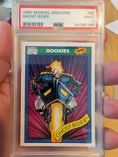 1990 Impel Marvel Universe #82 GHOST RIDER Rookie RC PSA MINT 9 picture