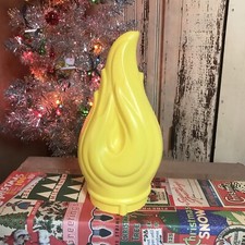 Blow Mold Flame Top For Vintage General Foam Christmas Candle New Stock picture