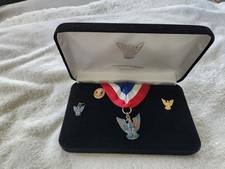 BSA Distinguished Eagle Scout Award Medal Pendant Charm Hat Pin picture