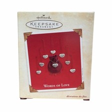 2003 Hallmark Words Of Love Christmas Ornament picture