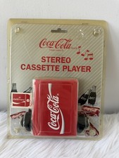VTG 1994 Coca Cola Stereo Cassette Player w/ Headphones SEALED RARE COLLECTABLE picture