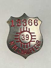 1939 NEW MEXICO CHAUFFEUR / DRIVER BADGE #13366 picture