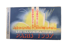 1937 Paris Exposition International RPPCs Book of 10 Les Illuminations Unused picture