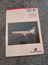 1977 United Airlines DC-10 Safety Card picture
