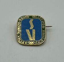 1960 Squaw Valley Olympics VIII Olympic Winter Games Souvenir Collector Pin .75” picture