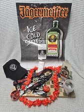 Jägermeister vintage lot. hat Lanyard, poster, stickers, tickets, Lay, Cups picture