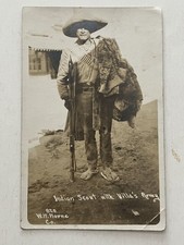 1913 W.H. HORNE RPPC #820 Mexican Revolution Indian Scout with Villa's Army picture