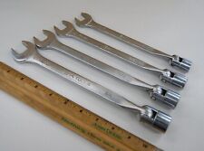 SK Tools USA 4 pc SAE 9/16-3/4” Flex Head Combination Wrench Set - 12 Pt, BN2774 picture