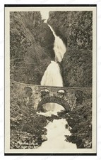 Wahkeena Falls Oregon Bridge Falls Standard Postcard COPY RPPC picture