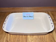 Longaberger Pottery Woven Traditions Red 3 Quart Baking Dish 13” X 9” EUC picture