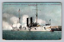 Baltimore MD-Maryland, U.S. Cruiser Montgomery, c1908, Vintage Postcard picture