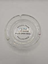 Vintage Stolen From Clark Air Base N.C.O. Open Mess Phillipines  Ashtray 4.25