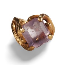 Antique 14K Gold Ring With Gem Stone picture