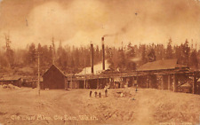 Cle Elum Minę Camp Kids Mining Buildings Postcard Guinn Photo 1911 Malden MA PM picture