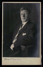 Vintage RPPC Portrait Man Suit Tie Eureka California Postcard picture