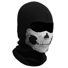 Nuoxinus Black Balaclava Ghosts Skull Full Face Mask for One Size, picture