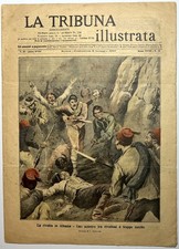 1910 LA TRIBUNA ILLUSTRATA ALBANIA UPRISING OTTOMAN EMPIRE ZEPPELIN LIMBURG ROME picture