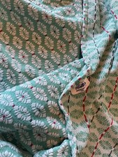 green red Vintage Bates / tag  Woven  coverlet Bedspread Fresh 82