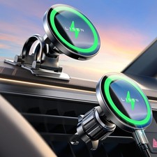 LISEN for 15W MagSafe Car Mount Charger,Magnetic Wireless Car Charger for iPhone picture