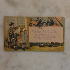 1880s Victorian Trade Card The Great 5 & 10c Store Westerly RI Rhode Island picture