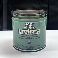 Vtg HTF Similac Tin Can M&R Dietetic Laboratories, Inc. USA Baby Food Container picture