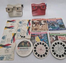 VINTAGE VIEW MASTER LOT, SAWYERS, GAF, SLIDES DISNEY E.T. POOH SPIDER MAN ECT... picture
