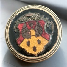 1929 1930 Oldsmobile Emblem Radiator Grille Badge Medallion Brass Cloisonne picture