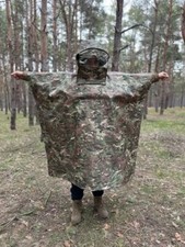 Anti-drone imaging cloak anti-thermal tactical Camouflage poncho with the hood picture