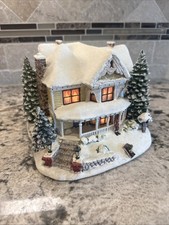 Thomas Kincaid Hawthorne Village Victorian Homestead Illuminated Styrofoam Pack picture