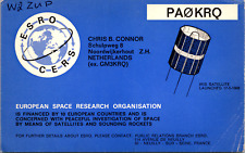 1971 QSL Card Radio PA0KRQ European Space Research CERS Amateur Ham Postcard picture