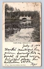 Lakewood NJ-New Jersey, Gould's Bridge, Antique, Souvenir, Vintage Postcard picture
