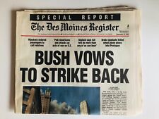 VINTAGE Des Moines Register 2001 Newspaper Bush Special Report picture
