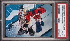 1985 Hasbro Transformers #83 Leaders Fight it Out Megatron vs. Optimus PSA 10 picture