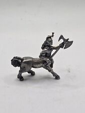 Vintage Tofano Centaur With Axe Pewter Figurine picture