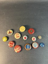 13 Antique And Vintage Pinbacks All Different Some Celluloid picture