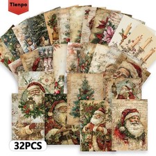 32pcs Vintage Christmas Postcards – Collectible Gift, Mail-ready for Any Occasio picture